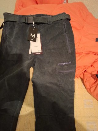 Pantalón Trekking Trangoworld Corduroy Gris Talla