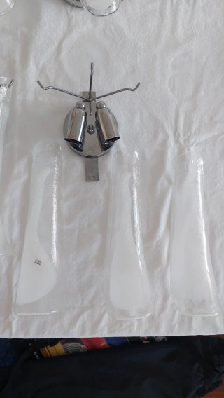 Coppia di Applique Novaresi Murano Tulipani