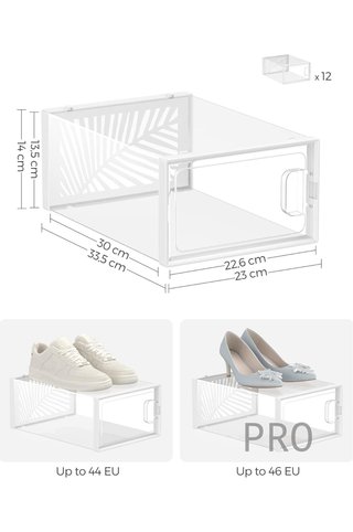 Scatole per Scarpe Trasparenti SONGMICS