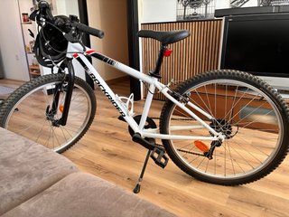 Bicicleta Rockrider 24 Blanca