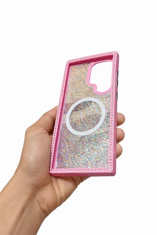 Funda Samsung Galaxy S24 Ultra MagSafe rosa