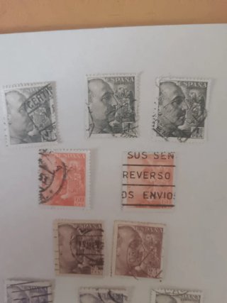 Lote 10 sellos de Franco España. 1940
