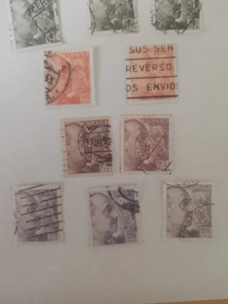 Lote 10 sellos de Franco España. 1940