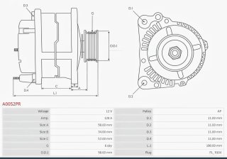 Alternador Opel