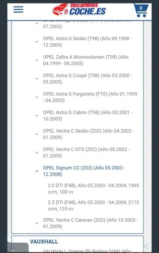 Alternador Opel