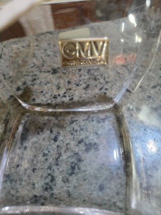 Svuota tasche GMV vetro con farfalla