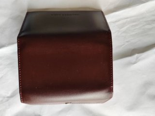 Portachiavi in pelle marrone