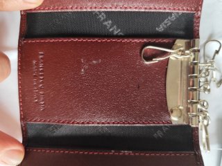 Portachiavi in pelle marrone