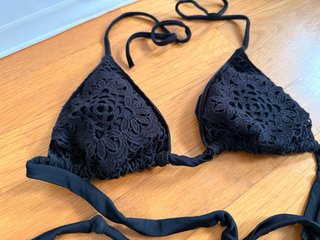 Bikini Calzedonia nero crochet
