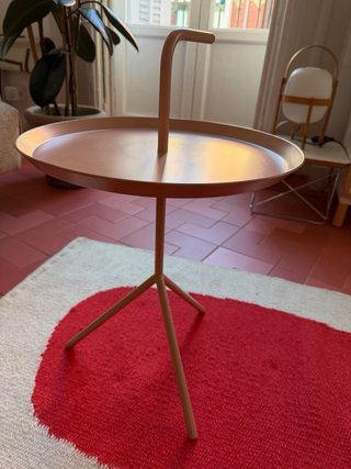Mesa auxiliar HAY DLM rosa metal