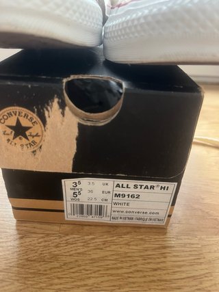 Converse All Star HI M9162 Talla 36 un sólo uso