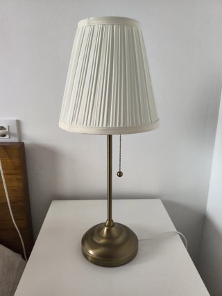 2 Lámparas IKEA ARSTID Beige/Dorado