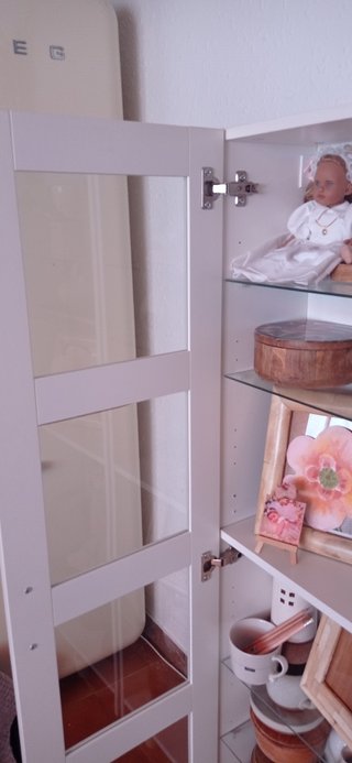 Vetrina Ikea Bianca e Dorata