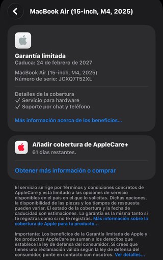 MacBook Air 15 Chip M4 Azul Cielo
