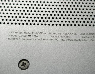 Portátil HP laptop 15-da1013ns