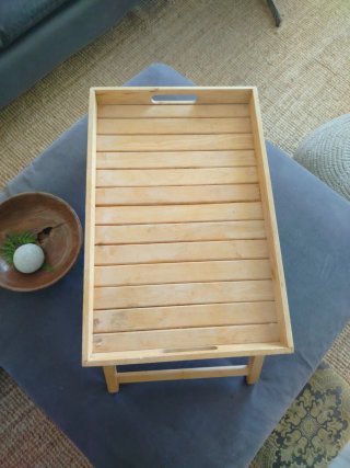 Bandeja de cama de madera