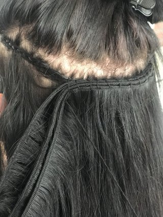 Postura de extencion de pelo