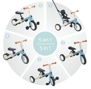 Triciclo Olmitos 5 en 1 a partir de 12meses