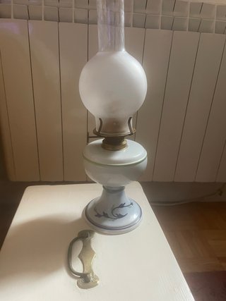 Lámpara de aceite quinqué de cerámica