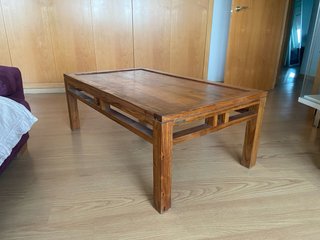 Tavolo da salotto rustico in legno