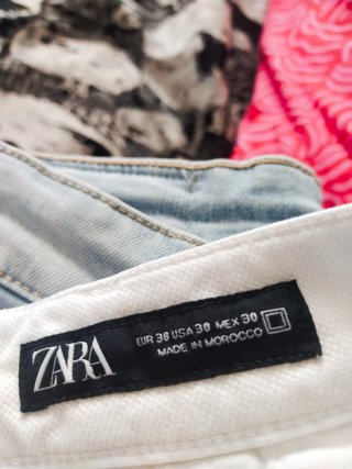 Bermudas Zara Hombre Blancas Talla M