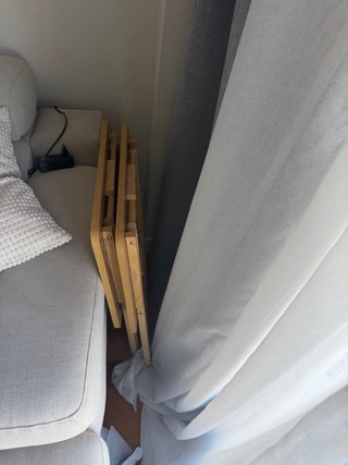 Mesa auxiliar plegable para sofá