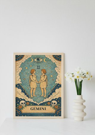 Stampa A4 Poster Pesci Zodiaco