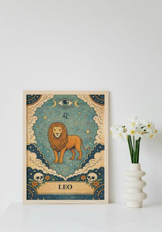 Stampa A4 Poster Pesci Zodiaco