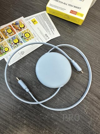 Cavo USB C Baseus, 100 W, PD 5 A, QC 4.0, mini, retrattile, cavo di ricarica rapida USB C a USB C, cavo di ricarica USB C a 4 livelli per iPhone 15, Samsung iPad, facile da riporre