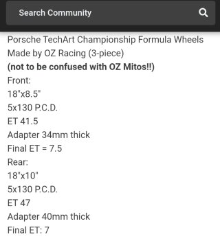 Llantas OZ Racing 18" (Techart; Mito 1)