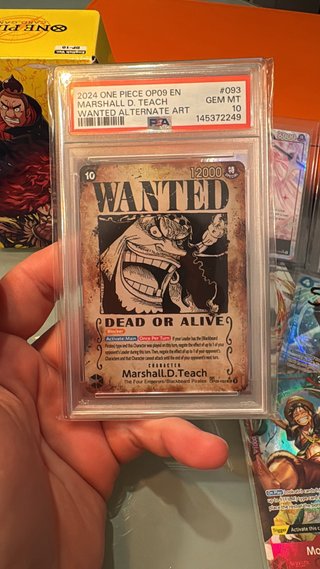 Carta One Piece Marshall D. Teach PSA 10 de segunda mano por 477