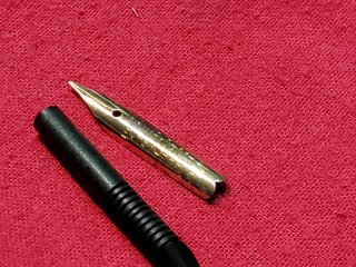 Stilografica Vintage Montegrappa laminata oro