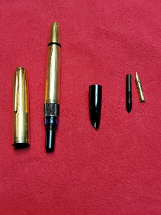 Stilografica Vintage Montegrappa laminata oro