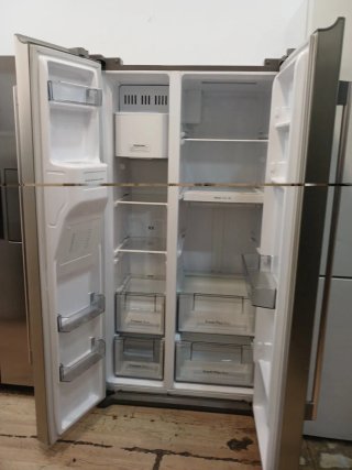 Nevera Daewoo Americana Acero Inox