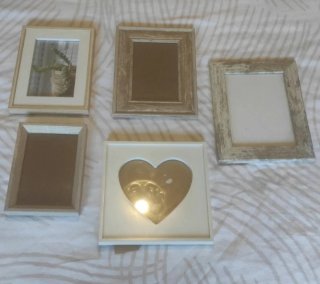 Set di Cornici per Foto in Legno e Vetro