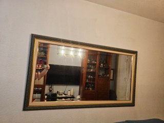 Espejo decorativo madera y cristal