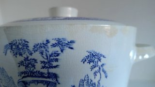 Sopera Segovia Azul y Blanca Porcelana
