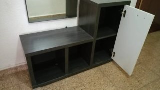 Mueble recibidor con espejo