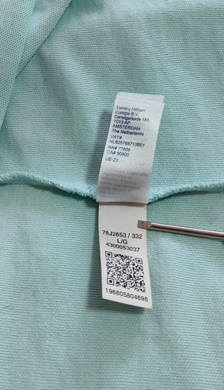 Polo Tommy Hilfiger Verde Menta Talla L