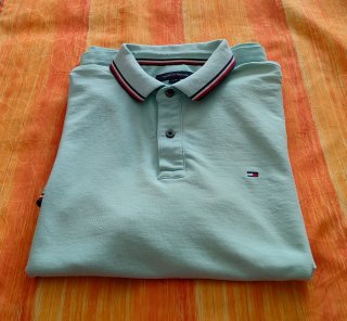 Polo Tommy Hilfiger Verde Menta Talla L