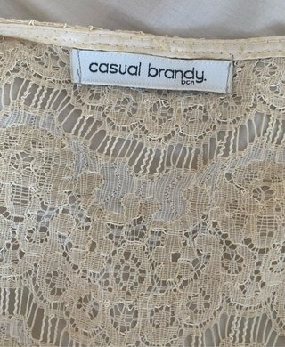 Kimono Boho Encaje Beige