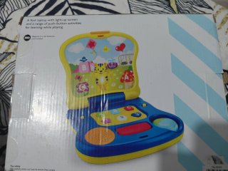 Juguete infantil cara de tigre amarillo