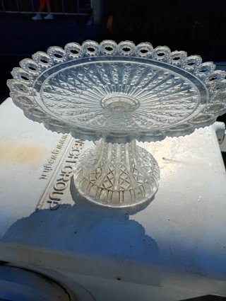 Alzata torta vintage retrò L25 H14