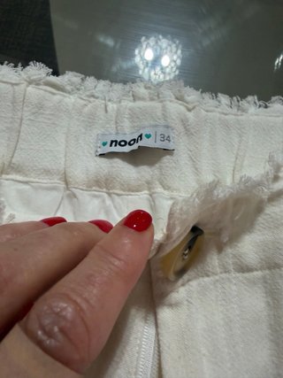 Pantalón blanco Noon talla Xs, usado 1 vez
