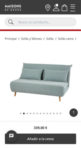 Sofá Cama 2 Plazas Maisons du Monde