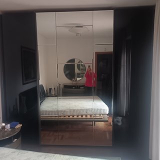 Camera da letto marmorea laccata colore grigio