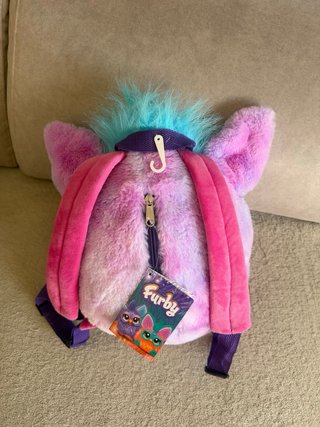 Mochila Furby Peluche Rosa y Azul