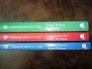 Vidas de novela y cine. 3 libros