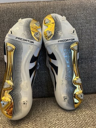 Scarpe Adidas Predator Oro/Bianche Tg 40