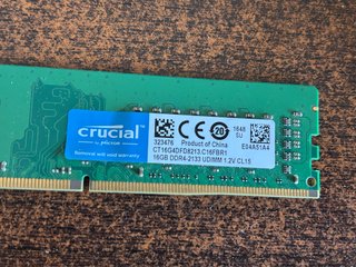 Crucial 16GB DDR4 2133MHz RAM